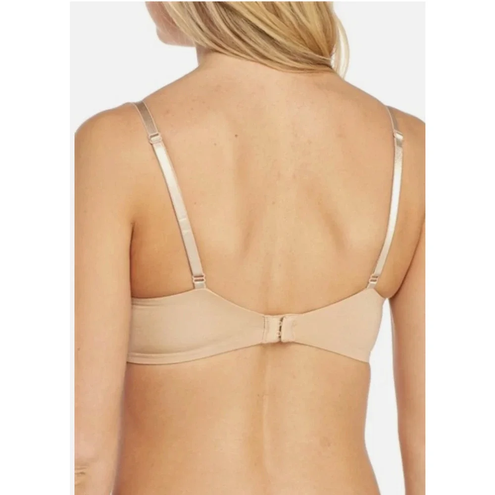 NWT Calvin Klein 32B Seductive Comfort Lace Bra QF1741 Beige Unlined Full Figure